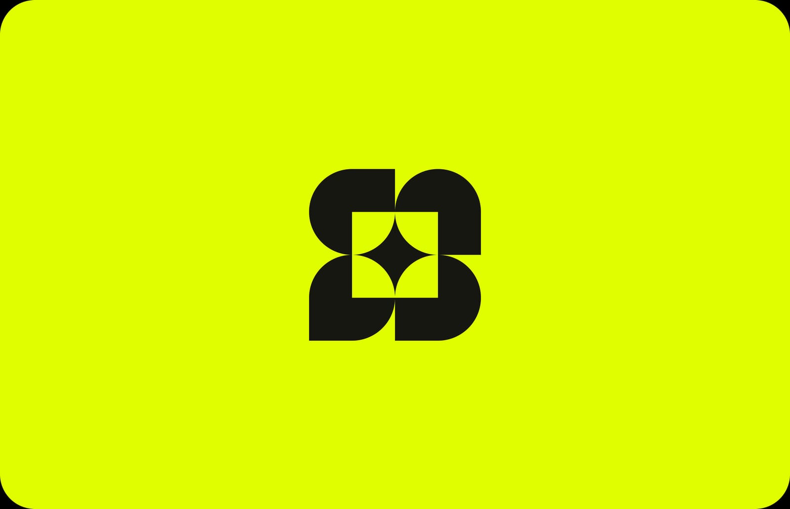 Synth logo mark on yellow