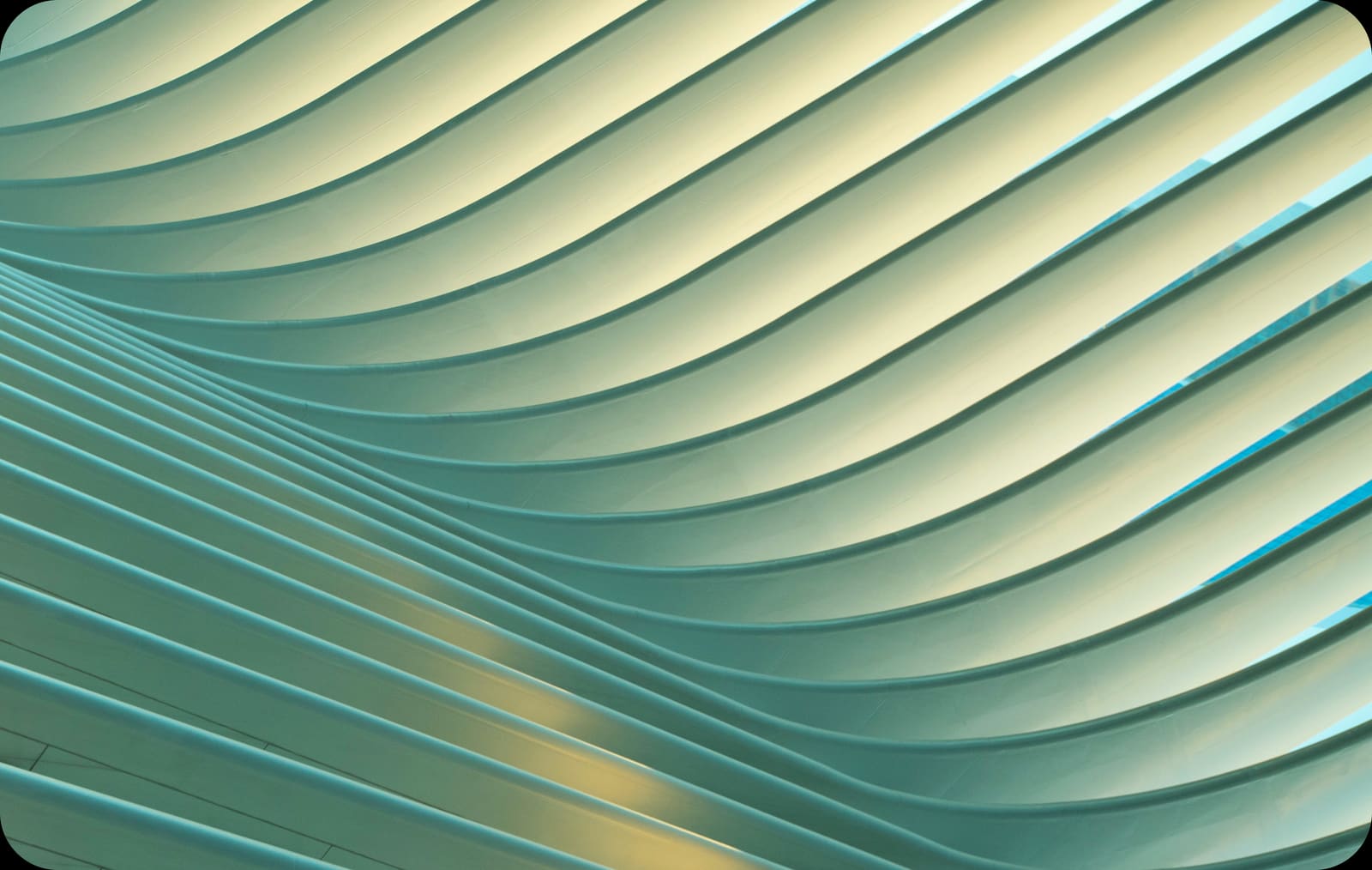 Wavy architectural ceiling texture